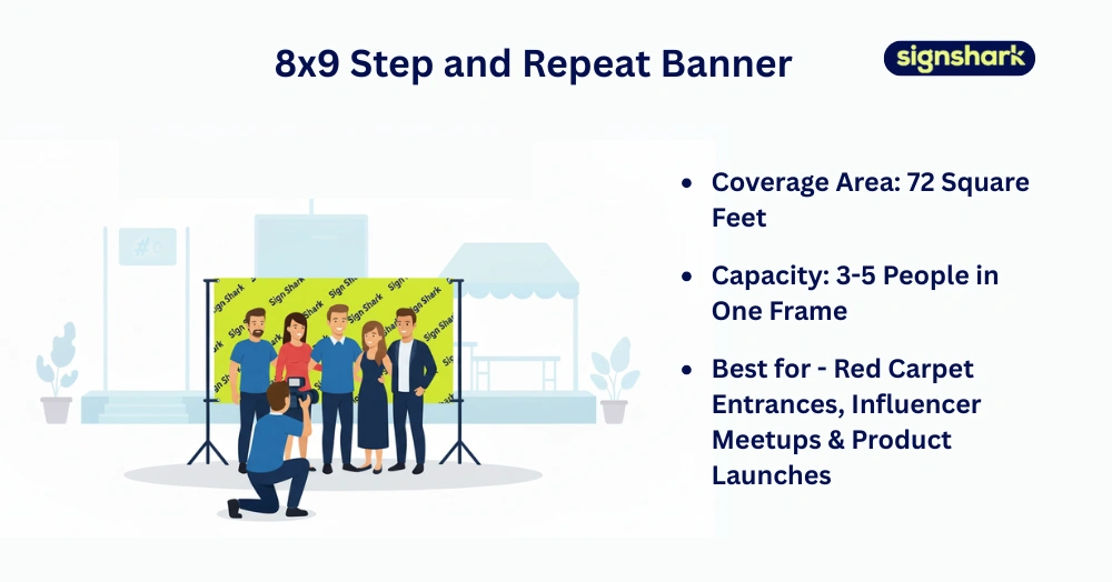 8x9 Custom Step and Repeat Banners